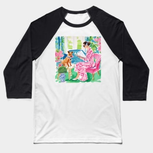 Good listener, whimsical watercolor art Baseball T-Shirt